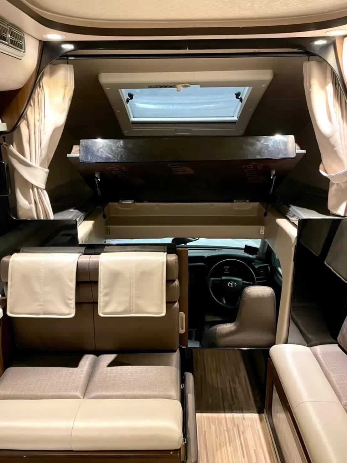 RV rental interior space in Thailand